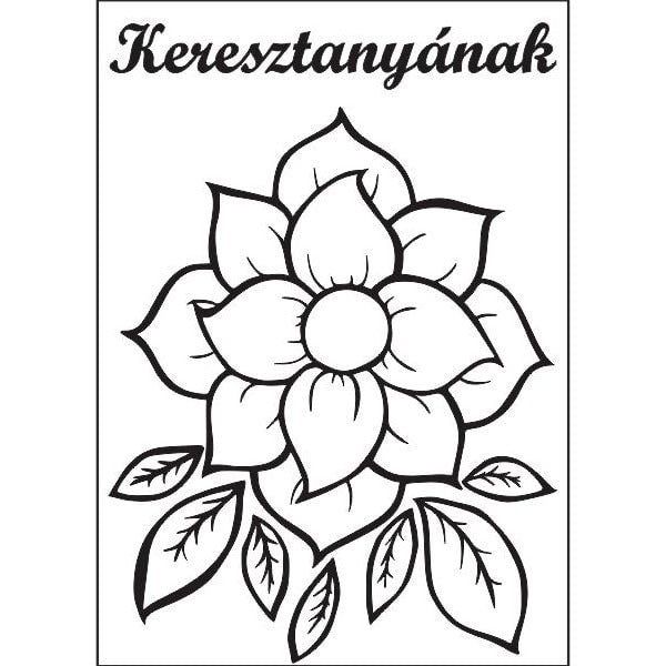 Szellőrózsa mintájú homokkép keresztanyának készítő szett.