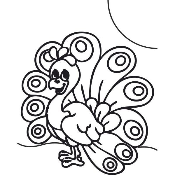 Madarak homokkép csomag színezhető sablonkép peacock.