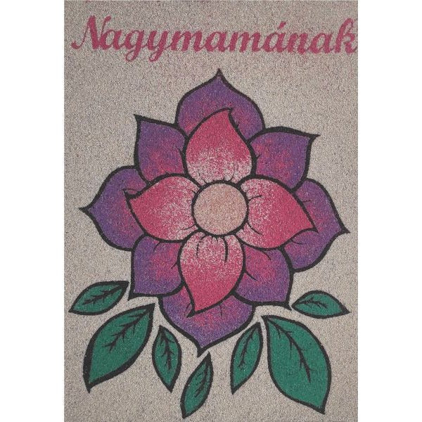 Mother's Day sand art kit with flower design for creative crafting.