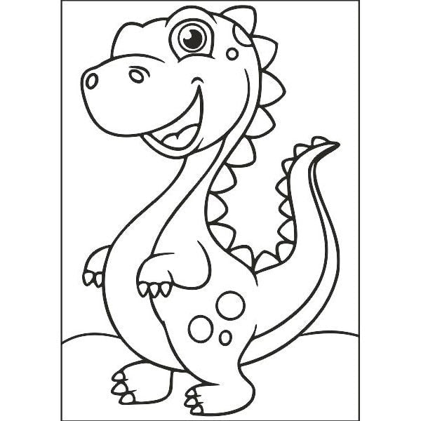 Ősidő állatai homokkép készítő sablon dinoszaurusszal.