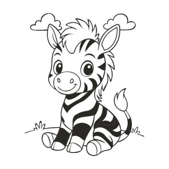 Zebra sablon homokfestéshez színes homokkal gyerekeknek kreatív játékhoz
