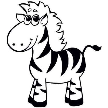 Cute zebra illustration for Afrika állatai homokkép set.