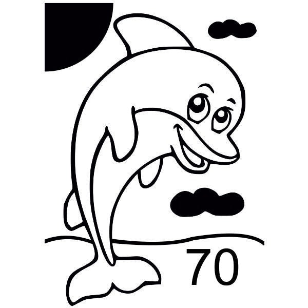 Akciós lányos homokkép csomag sablon delfin motívummal, kreatív homokfestéshez.