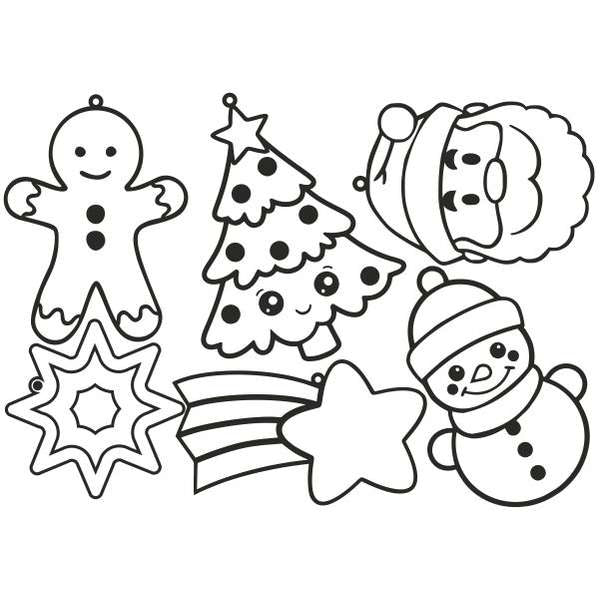 Karácsonyfa díszek fa képek 6db