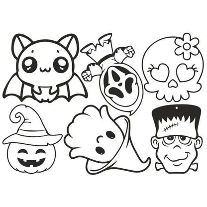 Halloween faformák (6db)