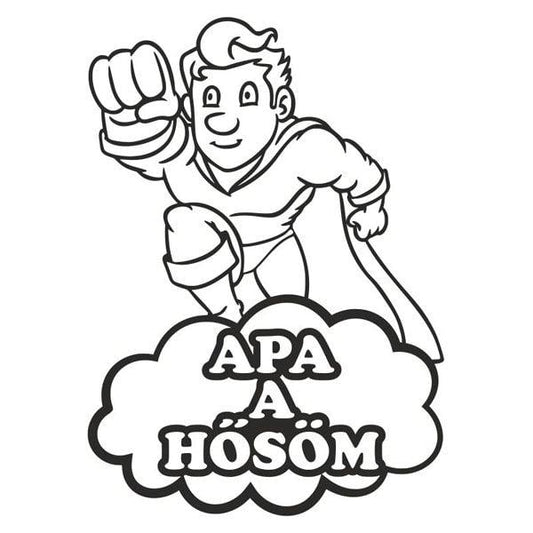 Apa a hősöm homokkép sablon, kreatív homokfestés készlet gyerekeknek.