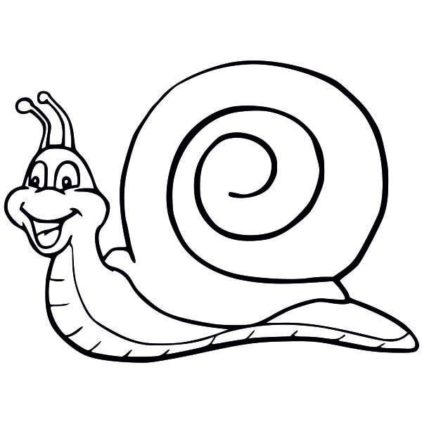 Snail sand art template for kids creativity.