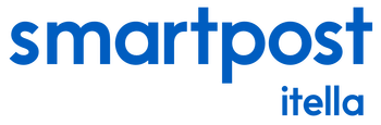 smartpost itella blue logo for delivery services