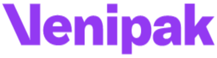 Venipak logo for delivery services.
