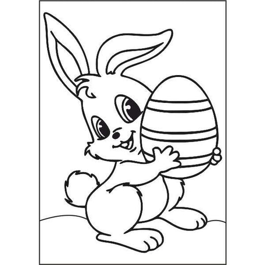 Bunny sand art template for kids, Nyuszi homokkép.
