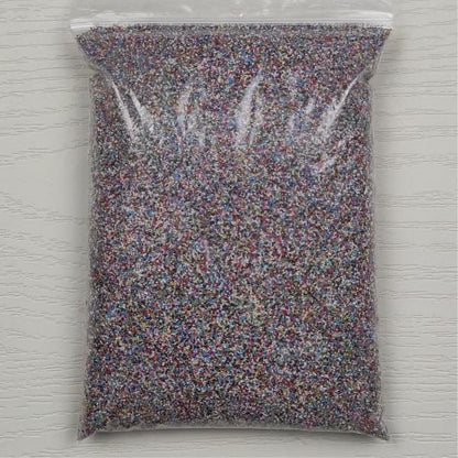 Dekorhomok kevert, színes kvarchomok, 0.4-0.8 mm, 30 g.