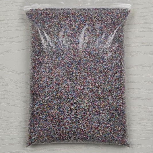 Dekorhomok kevert, színes kvarchomok, 0.4-0.8 mm, 30 g.