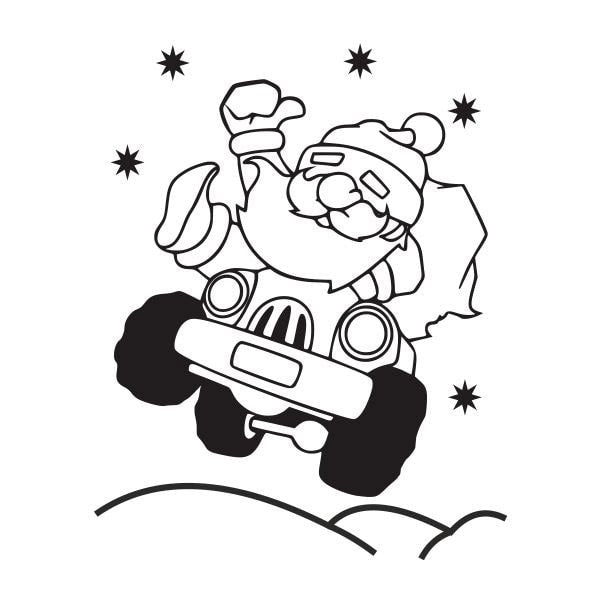 Mikulás homokkép sablon A4 méretben, kreatív homokfestéshez.