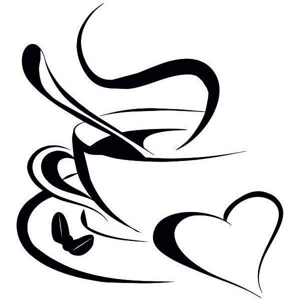 Coffee-themed sand art kit with template, instructions, and colorful sand.
