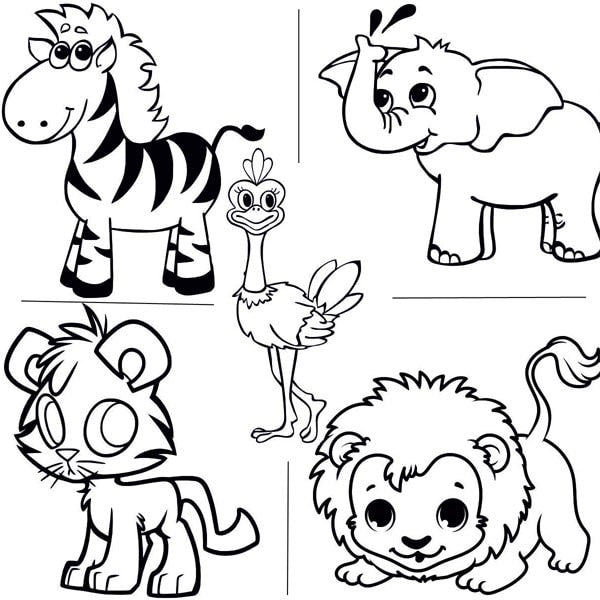 African animal sand art kit with templates and colored sand for creative activities.