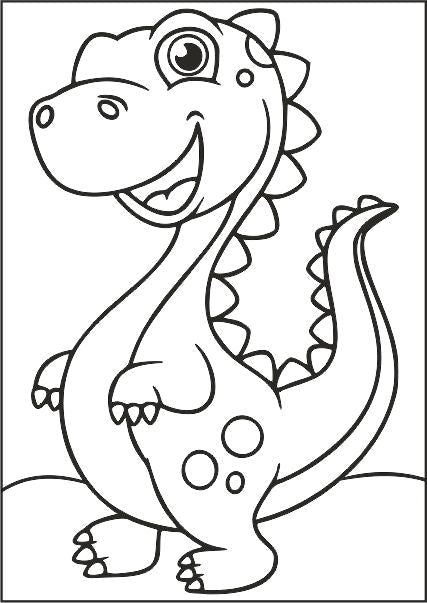 Kis T-Rex homokfestés sablonkép gyerekeknek.