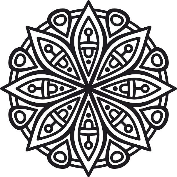 Mandala sand art kit with 10 templates, A4 size, includes colorful sand and instructions.