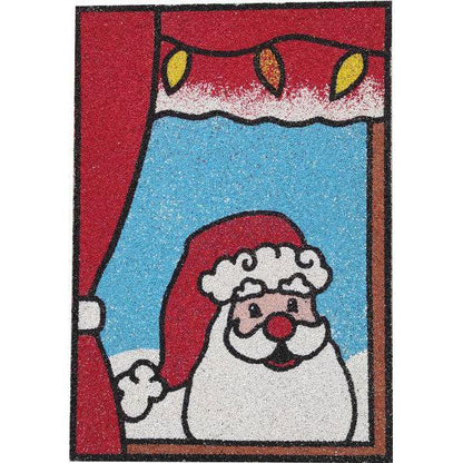 Mikulás homokkép ablakban kreatív festés készlet gyerekeknek.