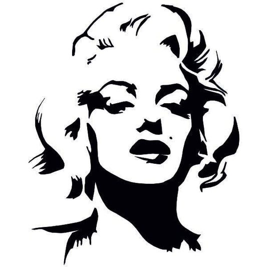 Monroe homokkép stencil for sand art creativity.