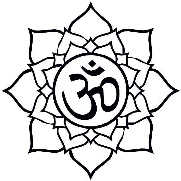 Ohm homokkép stencil design for sand art activities.